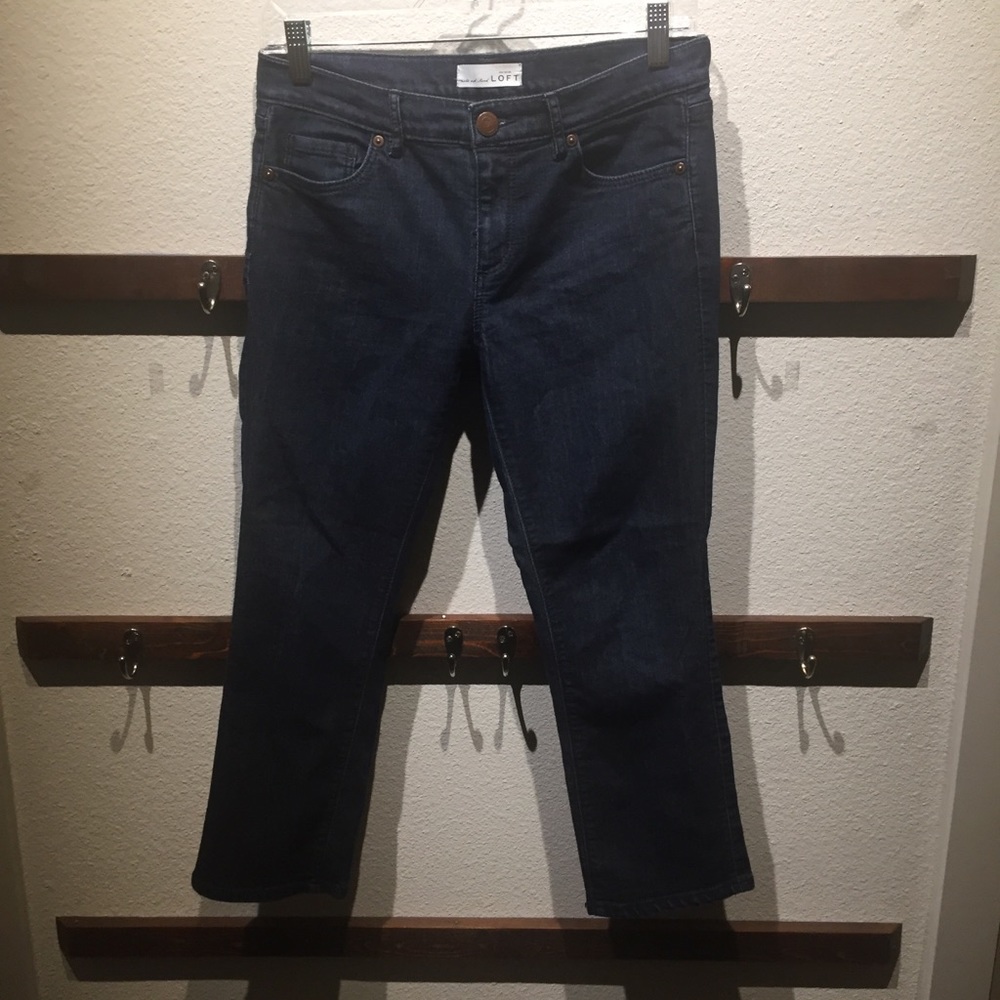 LOFT Modern Kick Crop jeans